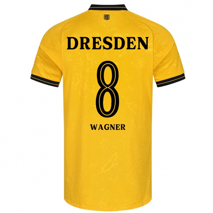 Danxen Heren Robert Wagner #8 Geel Zwart Thuisshirt Thuistenue 2025/26 T-Shirt
