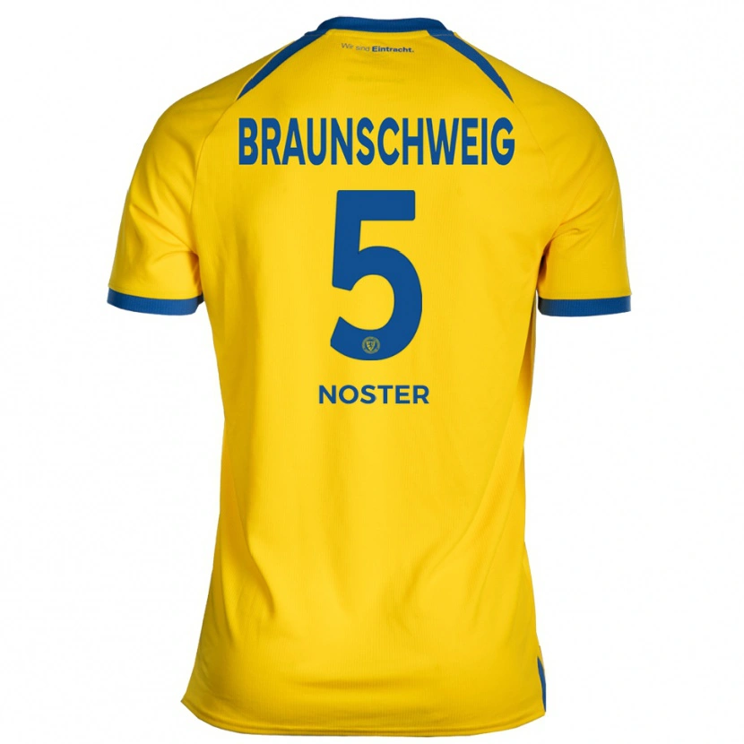 Danxen Heren Lasse Noster #5 Geel Blauw Thuisshirt Thuistenue 2025/26 T-Shirt