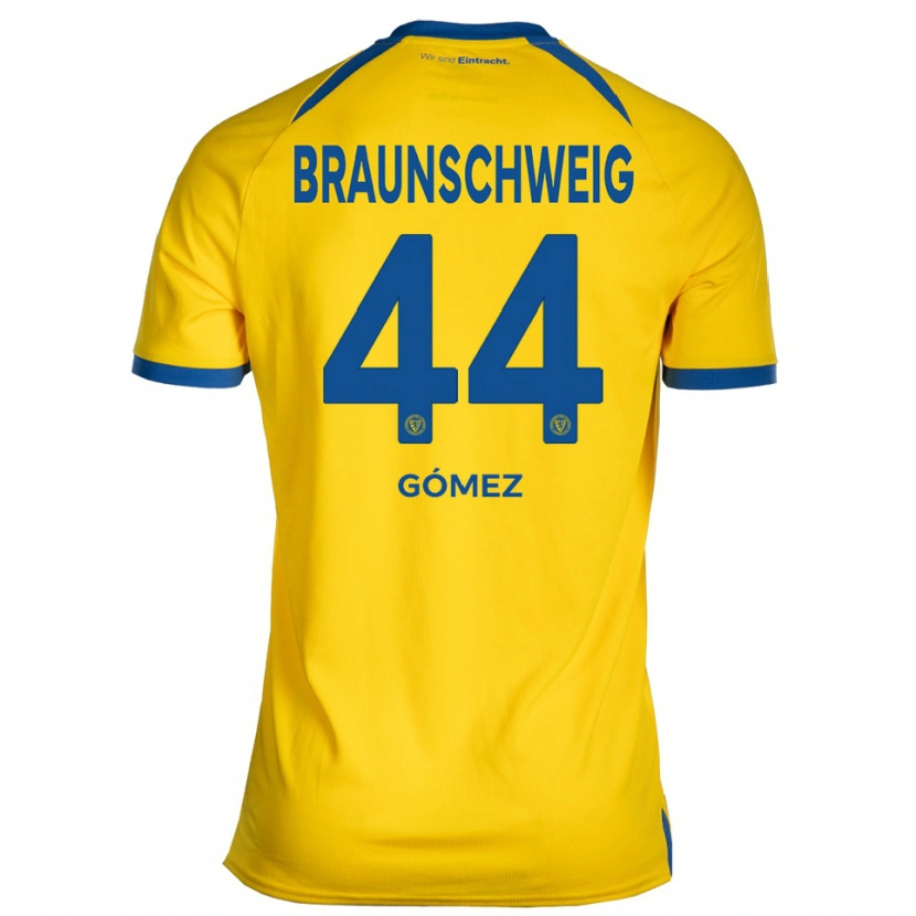 Danxen Heren Johan Gómez #44 Geel Blauw Thuisshirt Thuistenue 2025/26 T-Shirt