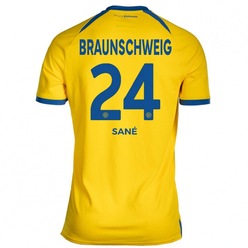 Danxen Heren Sidi Sané #24 Geel Blauw Thuisshirt Thuistenue 2025/26 T-Shirt