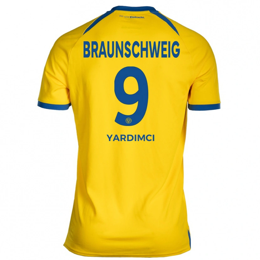 Danxen Heren Erencan Yardımcı #9 Geel Blauw Thuisshirt Thuistenue 2025/26 T-Shirt