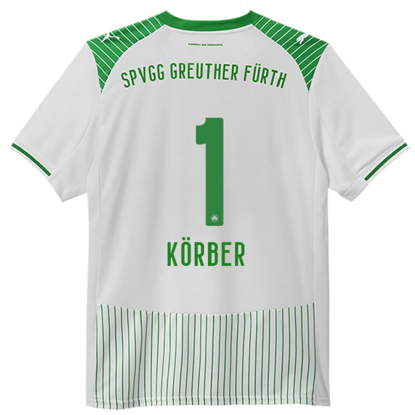 Danxen Heren Nils Körber #1 Wit Groen Thuisshirt Thuistenue 2025/26 T-Shirt
