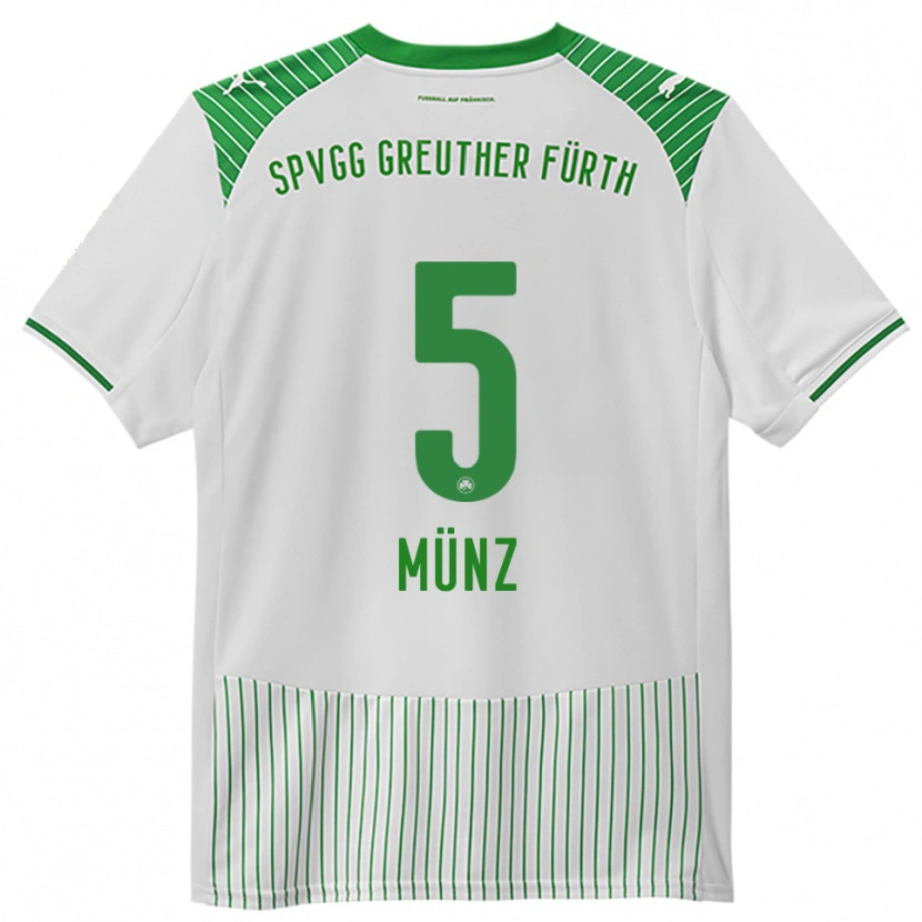 Danxen Heren Reno Münz #5 Wit Groen Thuisshirt Thuistenue 2025/26 T-Shirt