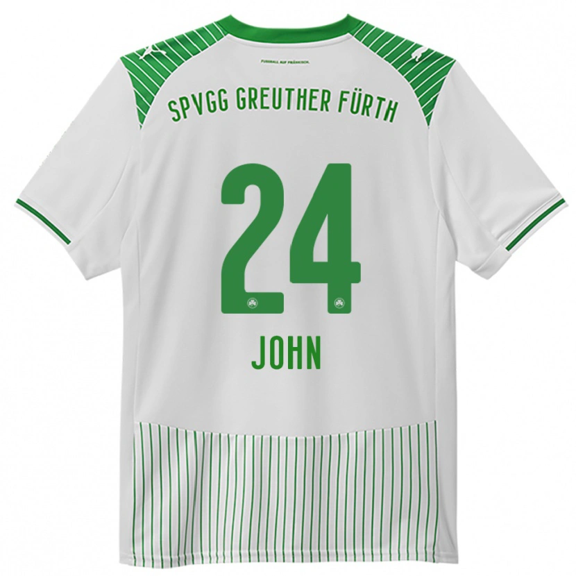 Danxen Heren Marco John #24 Wit Groen Thuisshirt Thuistenue 2025/26 T-Shirt