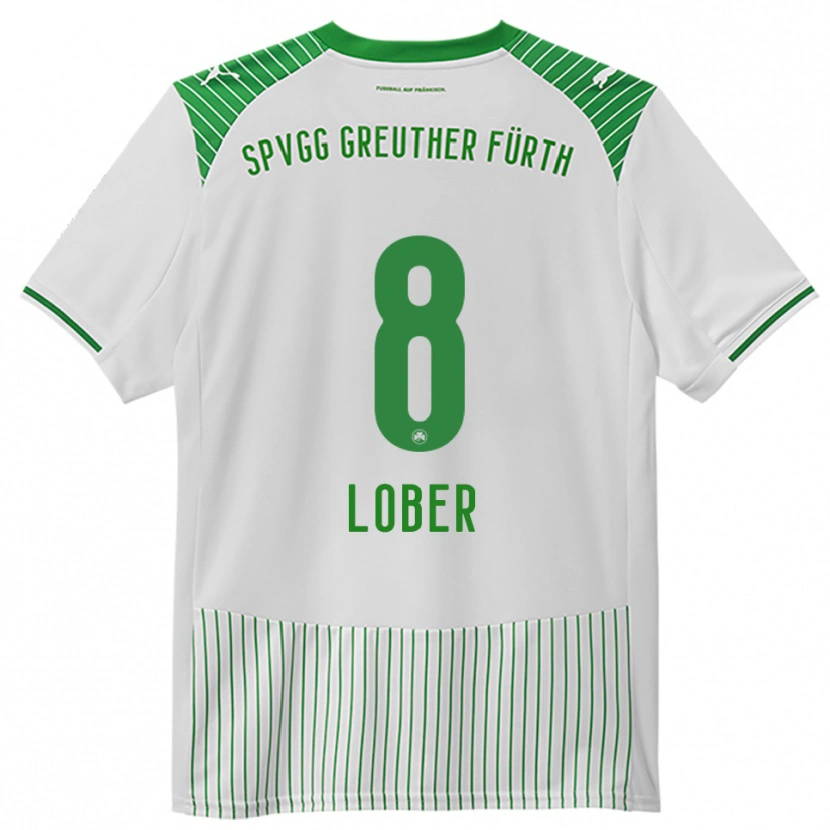 Danxen Heren Jannik Lober #8 Wit Groen Thuisshirt Thuistenue 2025/26 T-Shirt