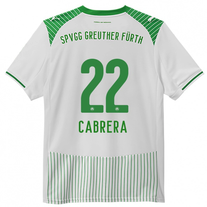 Danxen Heren Juan Cabrera #22 Wit Groen Thuisshirt Thuistenue 2025/26 T-Shirt