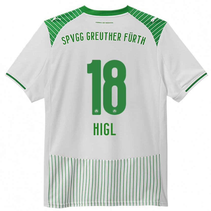 Danxen Heren Felix Higl #18 Wit Groen Thuisshirt Thuistenue 2025/26 T-Shirt