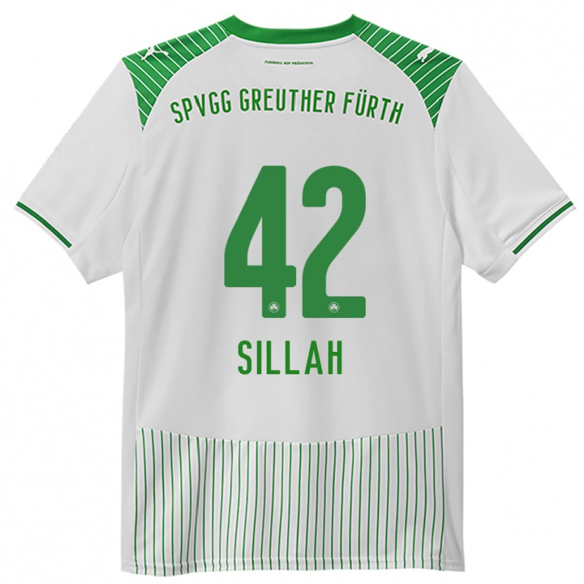 Danxen Heren Omar Sillah #42 Wit Groen Thuisshirt Thuistenue 2025/26 T-Shirt