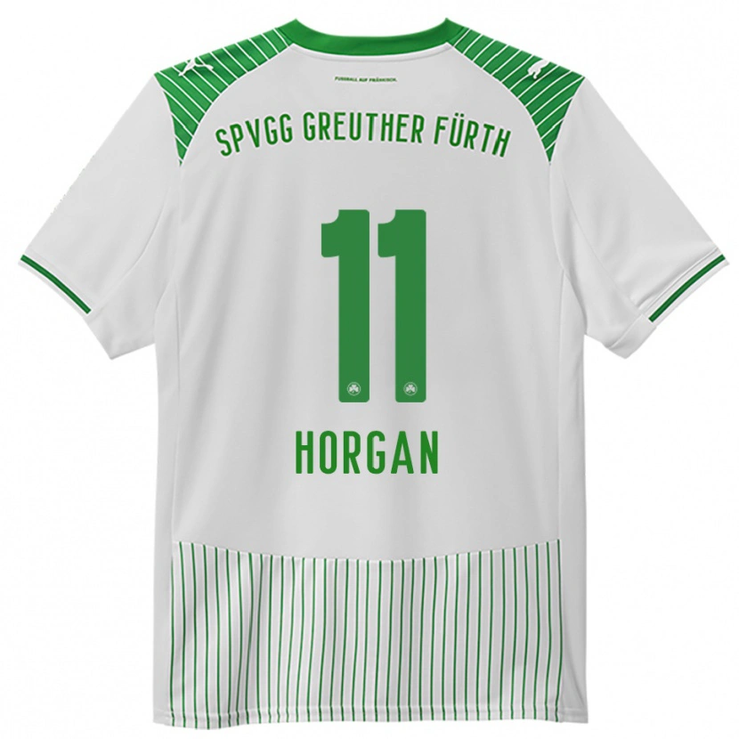 Danxen Heren Finn Horgan #11 Wit Groen Thuisshirt Thuistenue 2025/26 T-Shirt