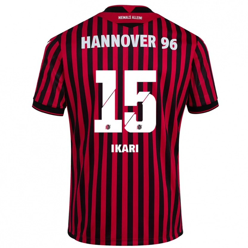 Danxen Heren Asuma Ikari #15 Rood Zwart Thuisshirt Thuistenue 2025/26 T-Shirt