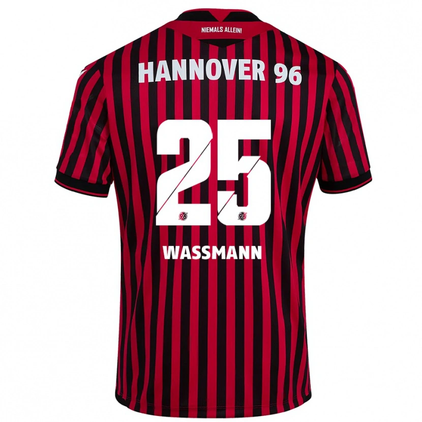 Danxen Heren Isabel Waßmann #25 Rood Zwart Thuisshirt Thuistenue 2025/26 T-Shirt
