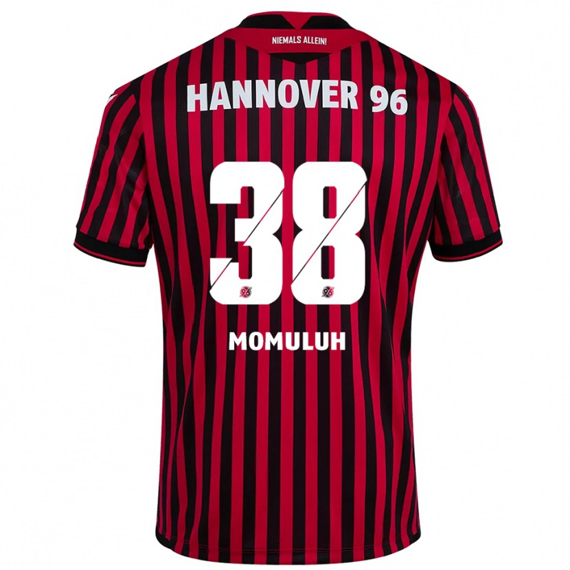Danxen Heren Monju Momuluh #38 Rood Zwart Thuisshirt Thuistenue 2025/26 T-Shirt