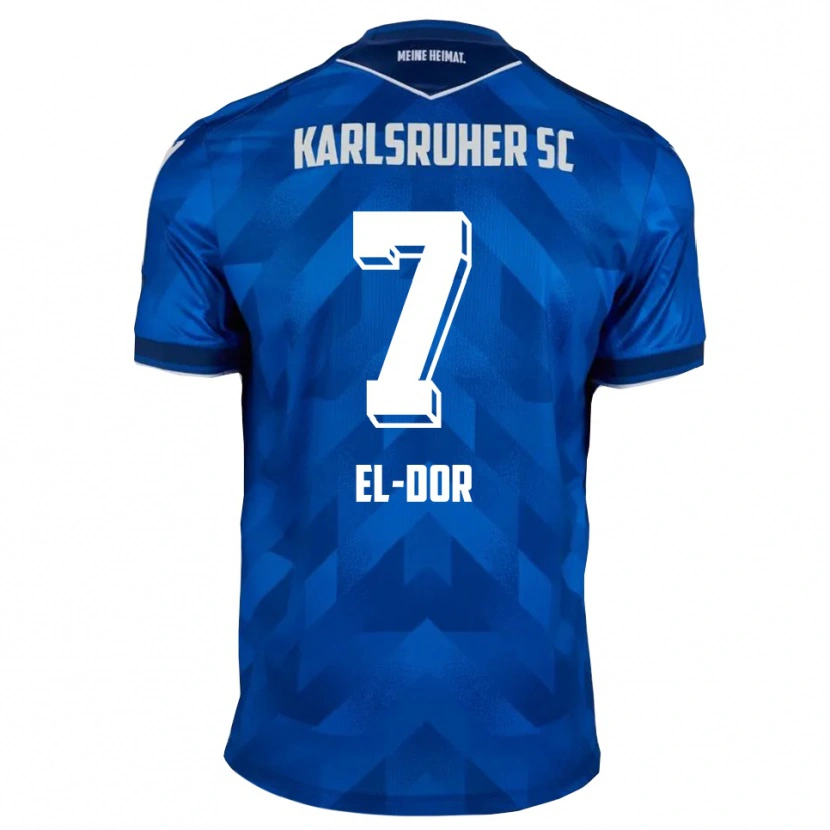 Danxen Heren Bassem El-Dor #7 Blauw Wit Thuisshirt Thuistenue 2025/26 T-Shirt