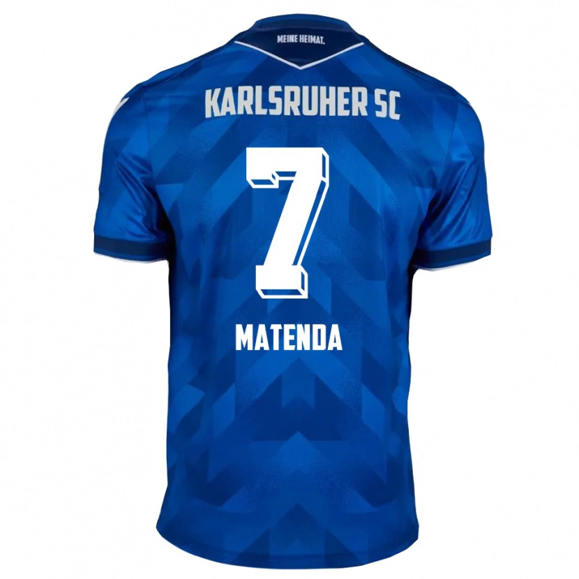 Danxen Heren Toni Matenda #7 Blauw Wit Thuisshirt Thuistenue 2025/26 T-Shirt