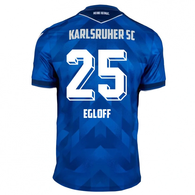 Danxen Heren Lilian Egloff #25 Blauw Wit Thuisshirt Thuistenue 2025/26 T-Shirt