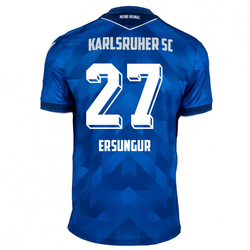 Danxen Heren Ali-Eren Ersungur #27 Blauw Wit Thuisshirt Thuistenue 2025/26 T-Shirt