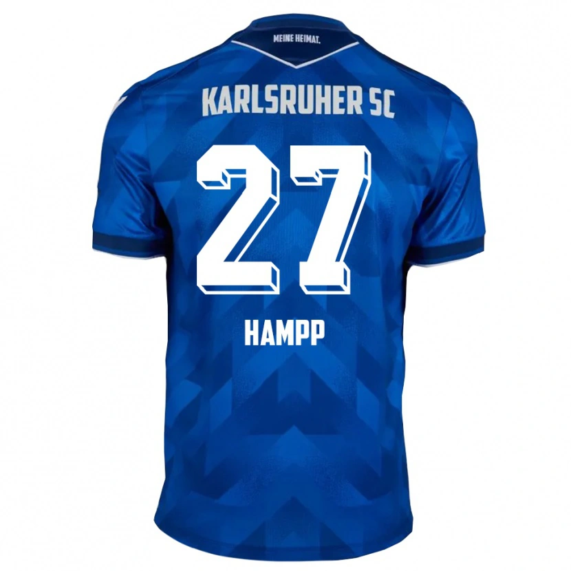 Danxen Heren Noah Hampp #27 Blauw Wit Thuisshirt Thuistenue 2025/26 T-Shirt