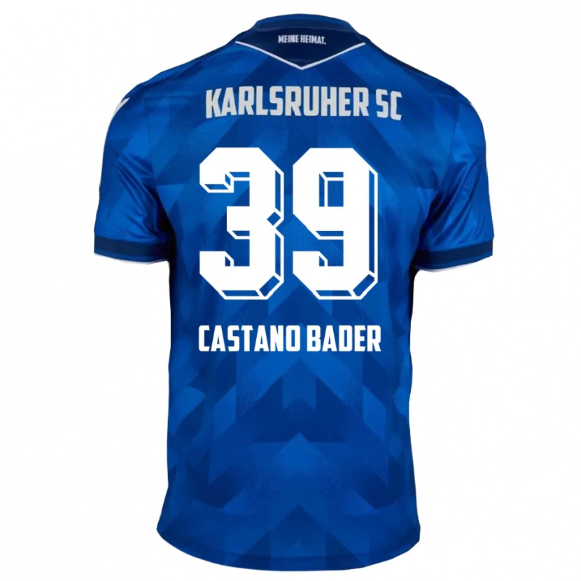 Danxen Heren Simeon Castano Bader #39 Blauw Wit Thuisshirt Thuistenue 2025/26 T-Shirt