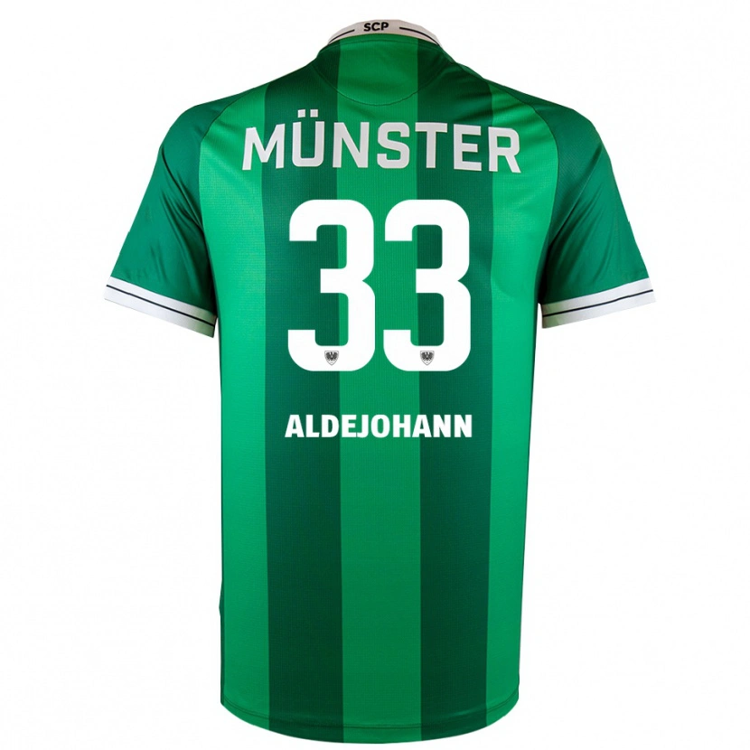Danxen Heren Sören Aldejohann #33 Groen Wit Thuisshirt Thuistenue 2025/26 T-Shirt