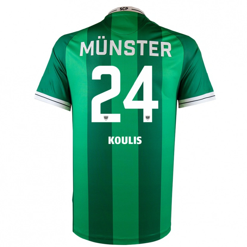 Danxen Heren Niko Koulis #24 Groen Wit Thuisshirt Thuistenue 2025/26 T-Shirt