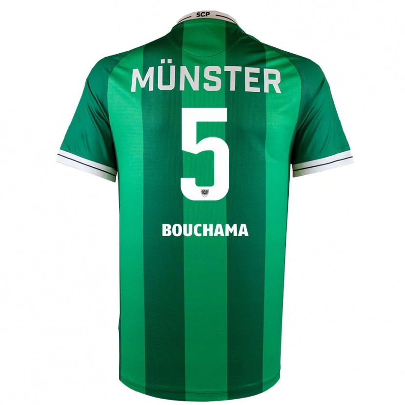 Danxen Heren Yassine Bouchama #5 Groen Wit Thuisshirt Thuistenue 2025/26 T-Shirt