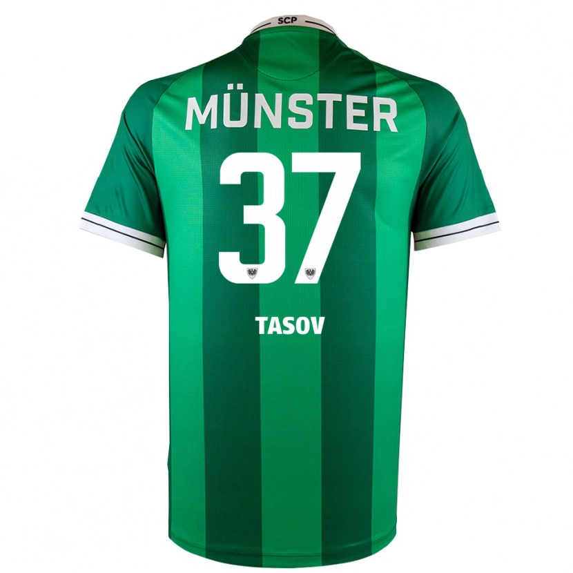 Danxen Heren Leon Tasov #37 Groen Wit Thuisshirt Thuistenue 2025/26 T-Shirt