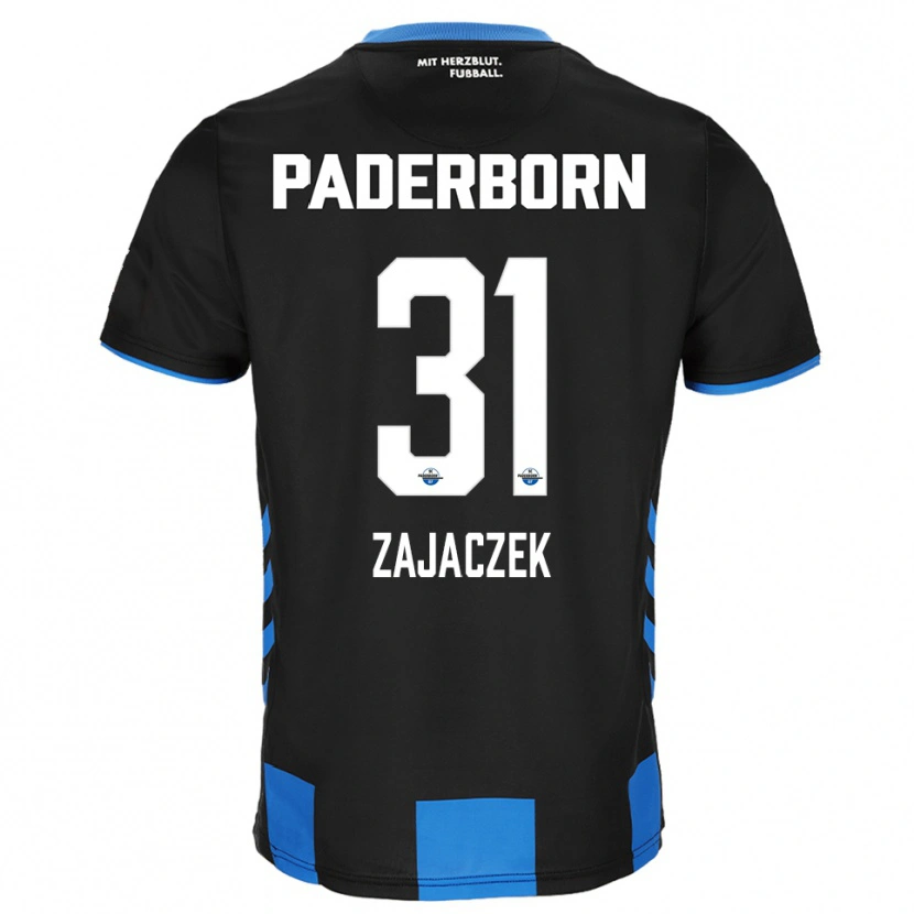 Danxen Heren Arne Zajaczek #31 Zwart Blauw Thuisshirt Thuistenue 2025/26 T-Shirt