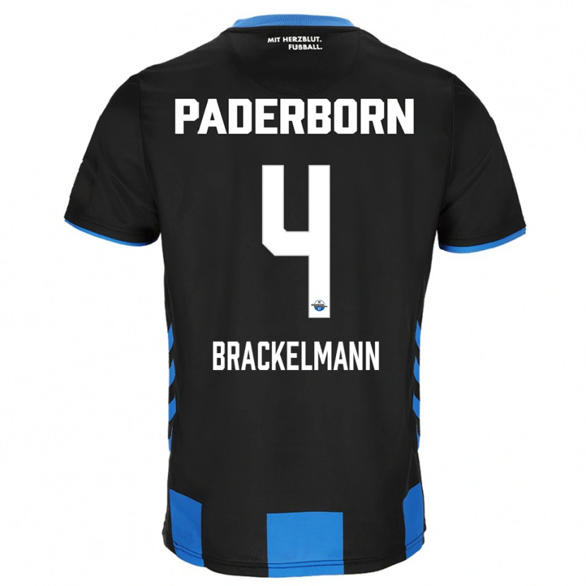 Danxen Heren Calvin Brackelmann #4 Zwart Blauw Thuisshirt Thuistenue 2025/26 T-Shirt