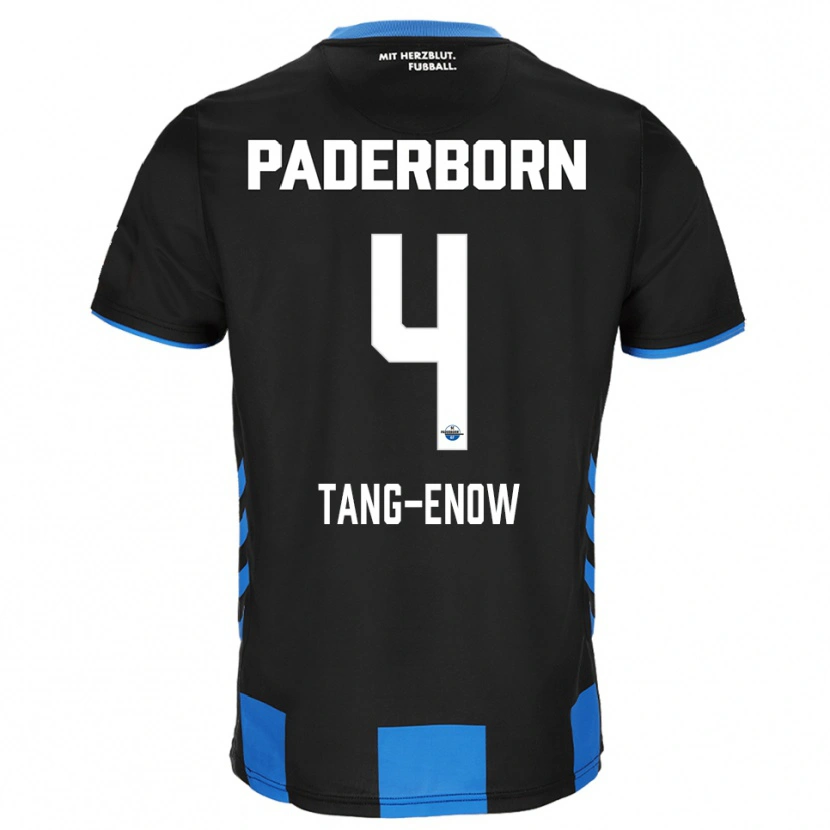 Danxen Heren Jason Tang-Enow #4 Zwart Blauw Thuisshirt Thuistenue 2025/26 T-Shirt