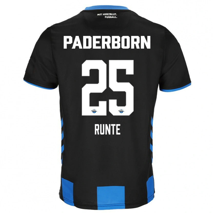 Danxen Heren Marlon Runte #25 Zwart Blauw Thuisshirt Thuistenue 2025/26 T-Shirt