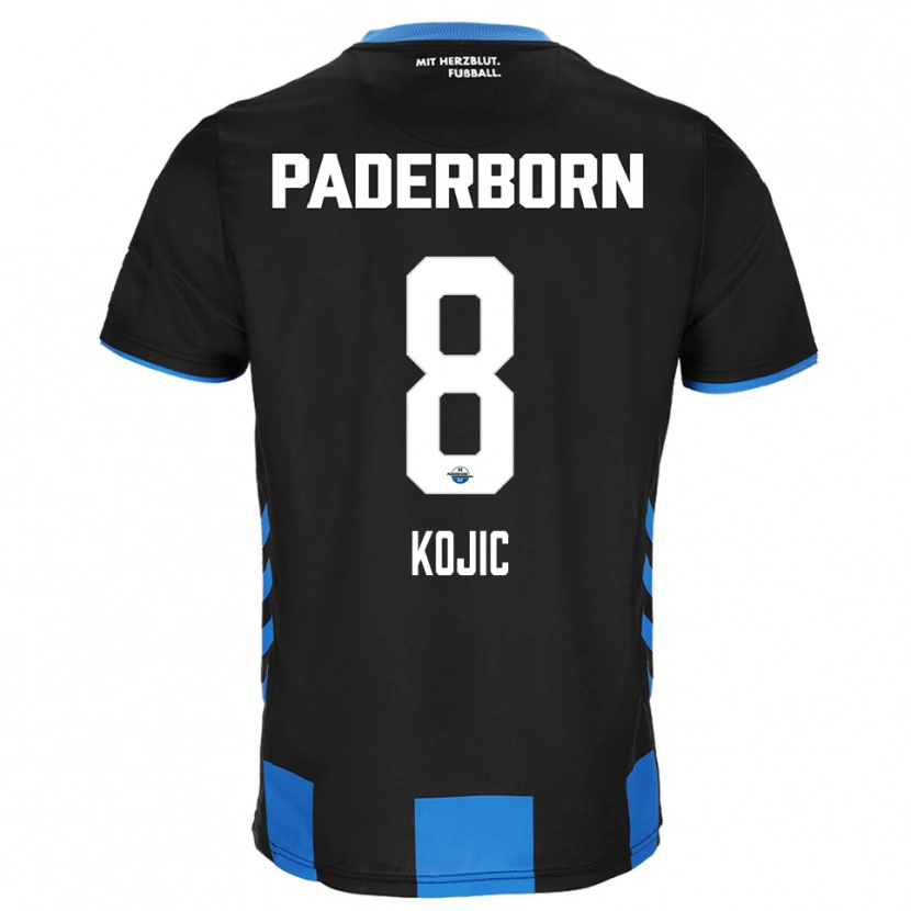 Danxen Heren Medin Kojic #8 Zwart Blauw Thuisshirt Thuistenue 2025/26 T-Shirt