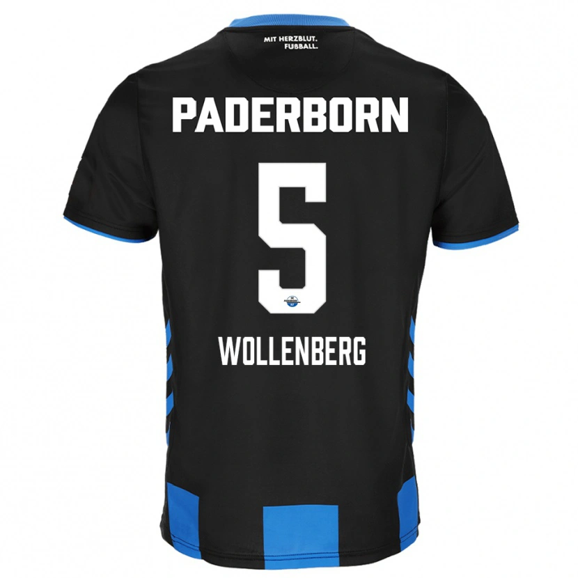 Danxen Heren Paul Wollenberg #5 Zwart Blauw Thuisshirt Thuistenue 2025/26 T-Shirt