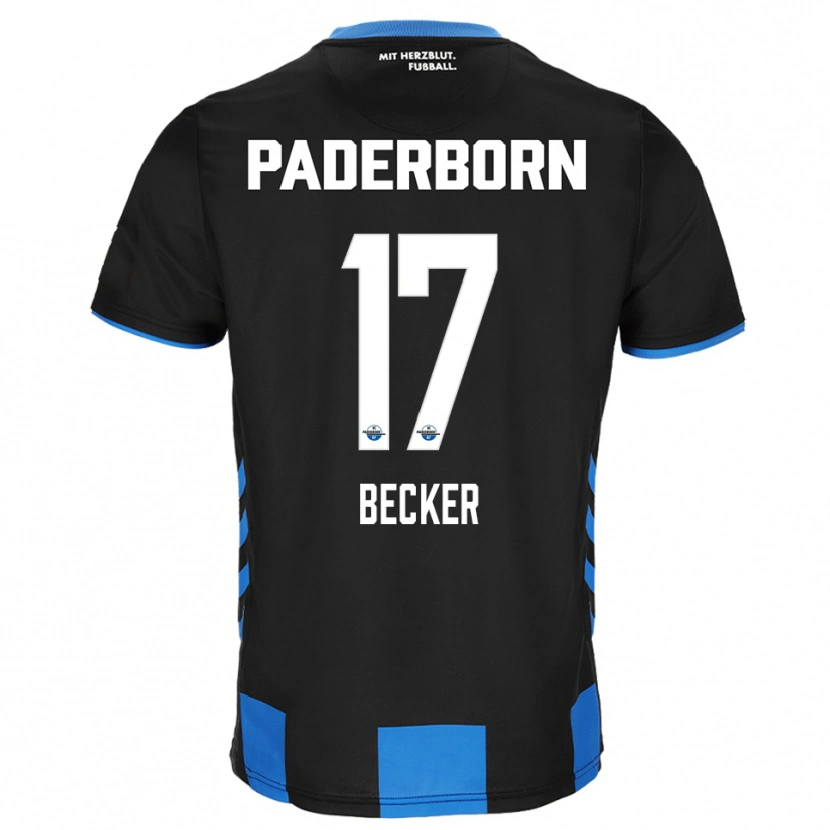 Danxen Heren Marlon Becker #17 Zwart Blauw Thuisshirt Thuistenue 2025/26 T-Shirt
