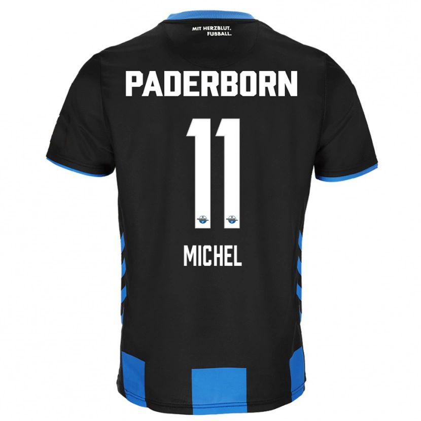 Danxen Heren Sven Michel #11 Zwart Blauw Thuisshirt Thuistenue 2025/26 T-Shirt