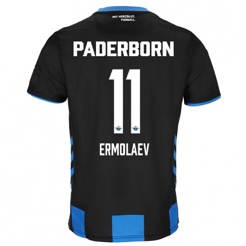 Danxen Heren Georg Ermolaev #11 Zwart Blauw Thuisshirt Thuistenue 2025/26 T-Shirt