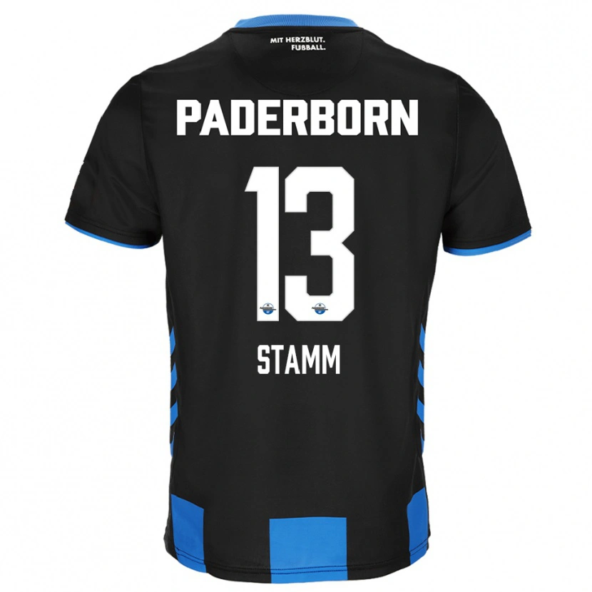 Danxen Heren David Stamm #13 Zwart Blauw Thuisshirt Thuistenue 2025/26 T-Shirt