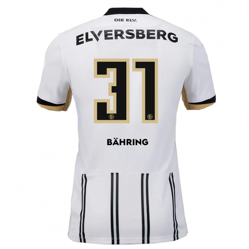 Danxen Heren Fynn Bähring #31 Wit Zwart Thuisshirt Thuistenue 2025/26 T-Shirt