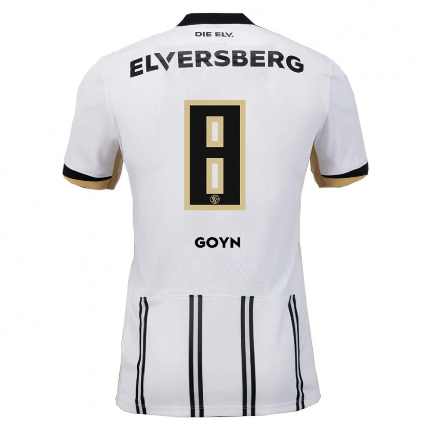 Danxen Heren Melina Goyn #8 Wit Zwart Thuisshirt Thuistenue 2025/26 T-Shirt