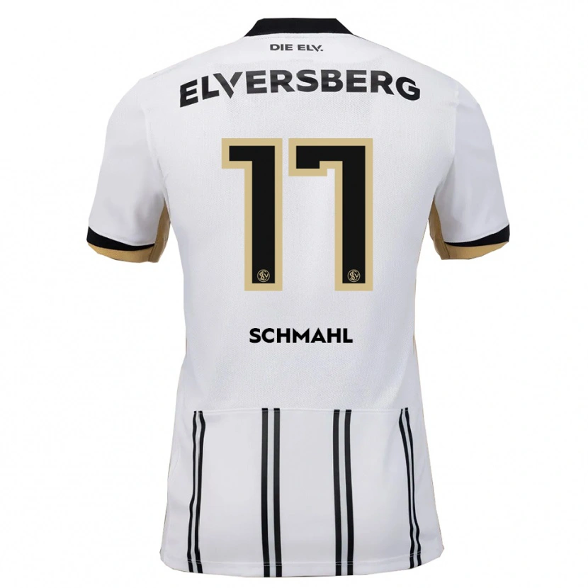 Danxen Heren Frederik Schmahl #17 Wit Zwart Thuisshirt Thuistenue 2025/26 T-Shirt