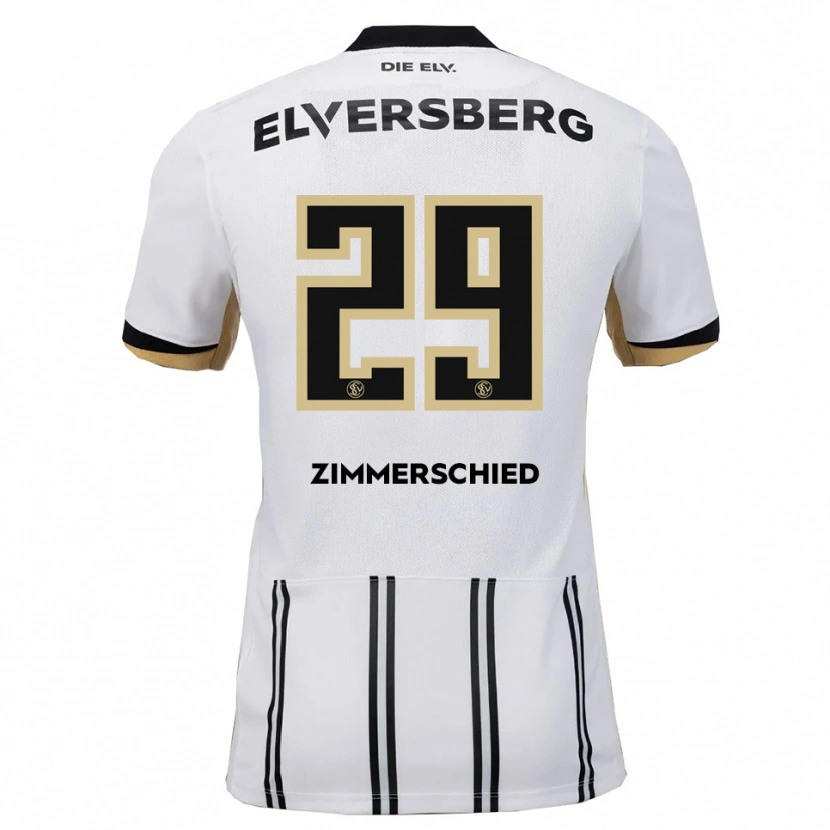 Danxen Heren Tom Zimmerschied #29 Wit Zwart Thuisshirt Thuistenue 2025/26 T-Shirt