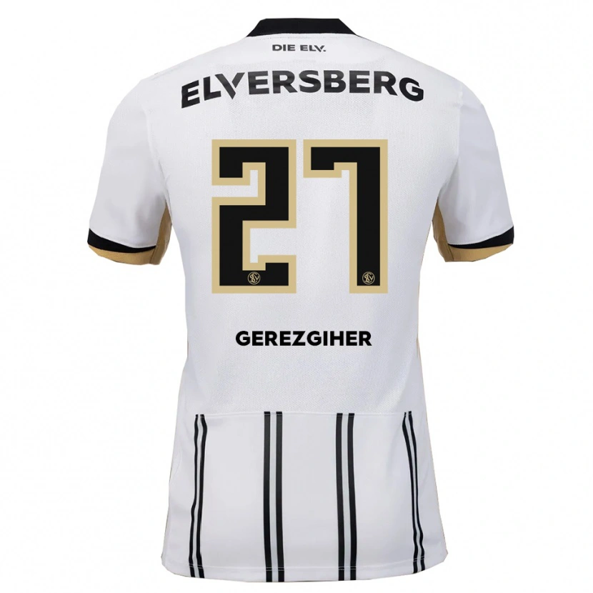 Danxen Heren Filimon Gerezgiher #27 Wit Zwart Thuisshirt Thuistenue 2025/26 T-Shirt