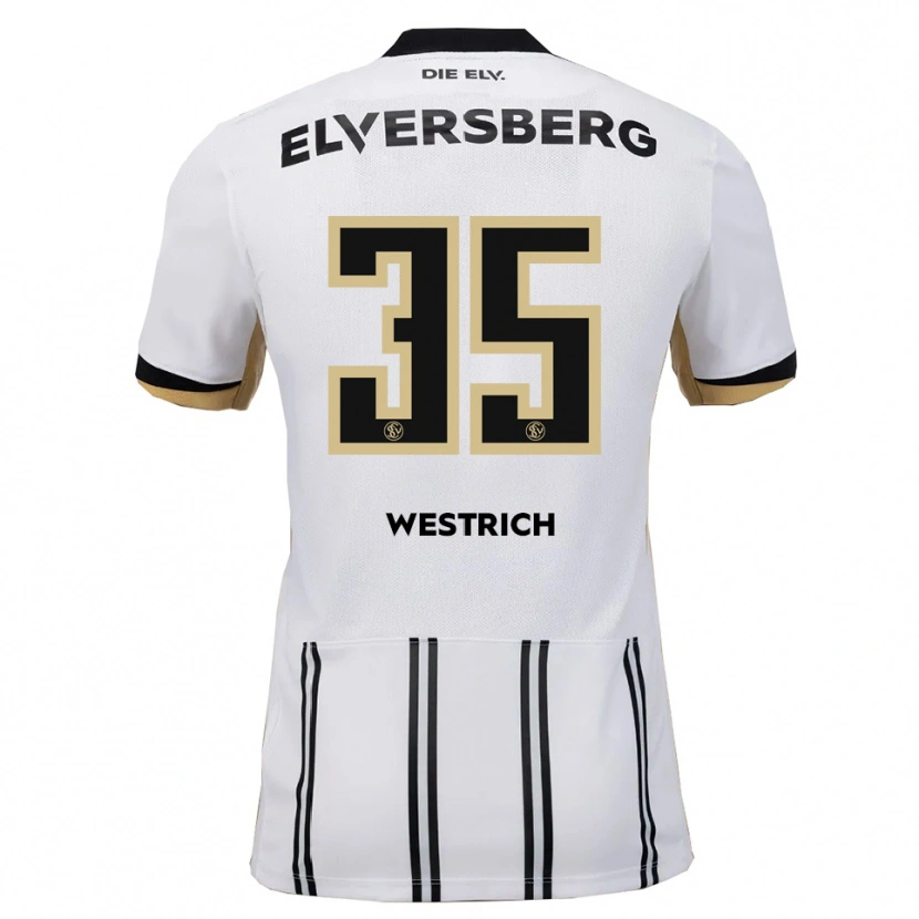 Danxen Heren Louis Westrich #35 Wit Zwart Thuisshirt Thuistenue 2025/26 T-Shirt