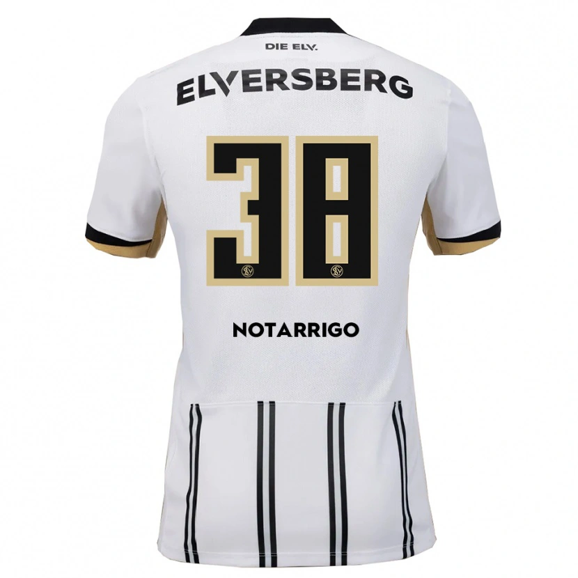 Danxen Heren Tyler Notarrigo #38 Wit Zwart Thuisshirt Thuistenue 2025/26 T-Shirt