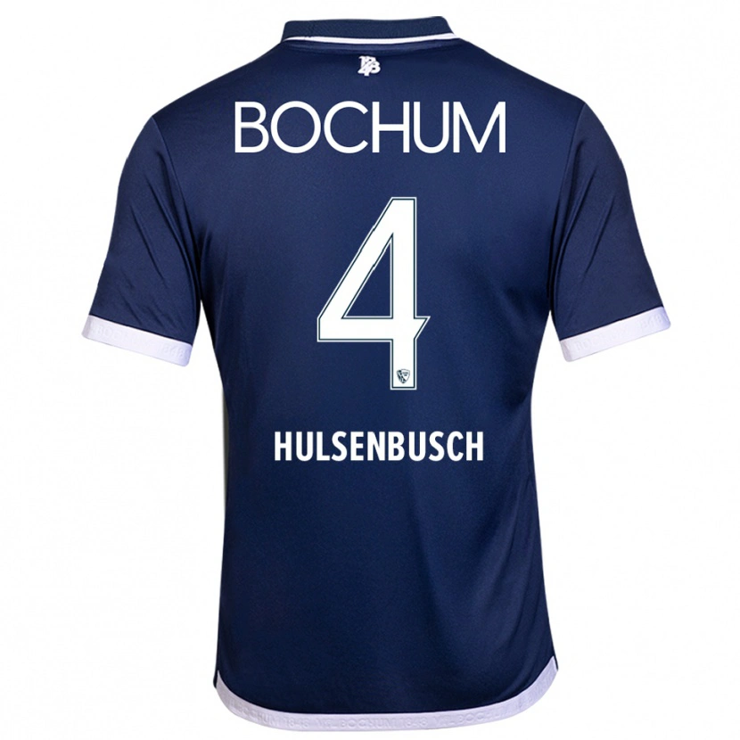 Danxen Heren Daniel Hülsenbusch #4 Marine Wit Thuisshirt Thuistenue 2025/26 T-Shirt