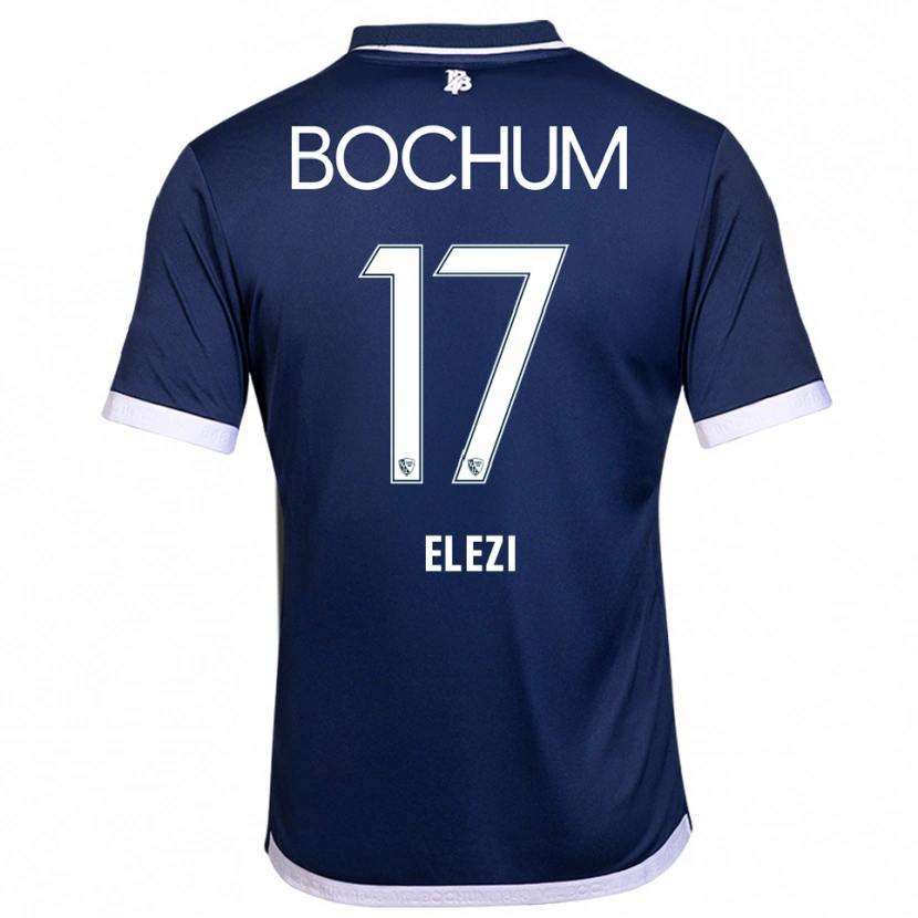 Danxen Heren Agon Elezi #17 Marine Wit Thuisshirt Thuistenue 2025/26 T-Shirt