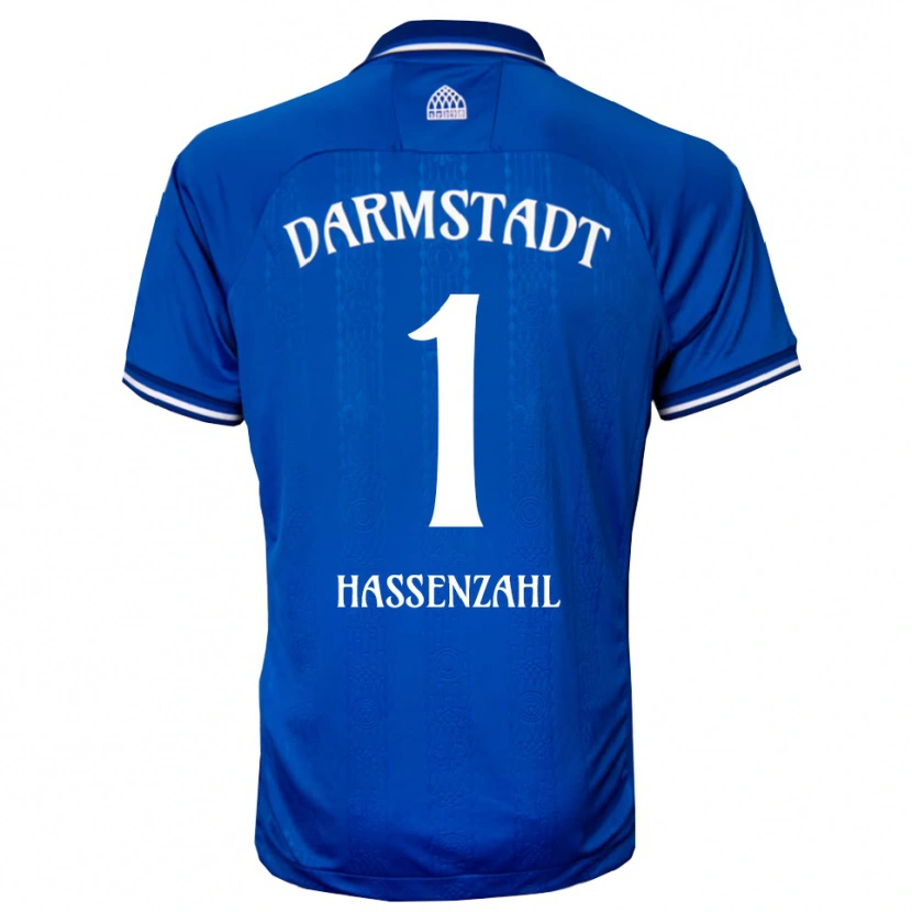 Danxen Heren Leon Hassenzahl #1 Blauw Wit Thuisshirt Thuistenue 2025/26 T-Shirt