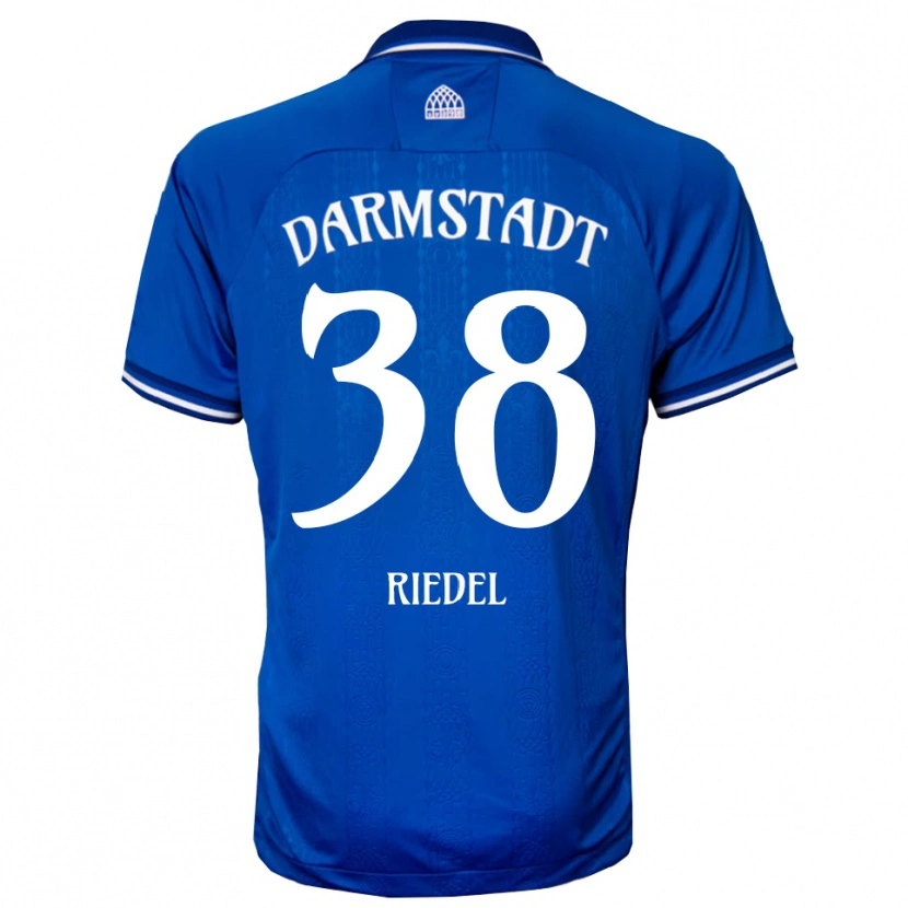 Danxen Heren Clemens Riedel #38 Blauw Wit Thuisshirt Thuistenue 2025/26 T-Shirt