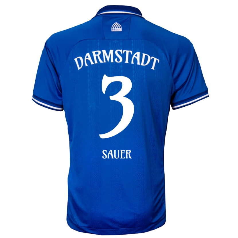 Danxen Heren Nick Sauer #3 Blauw Wit Thuisshirt Thuistenue 2025/26 T-Shirt