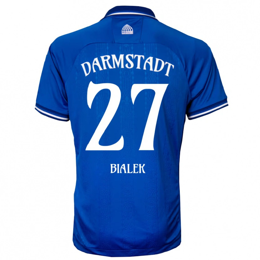 Danxen Heren Bartosz Bialek #27 Blauw Wit Thuisshirt Thuistenue 2025/26 T-Shirt