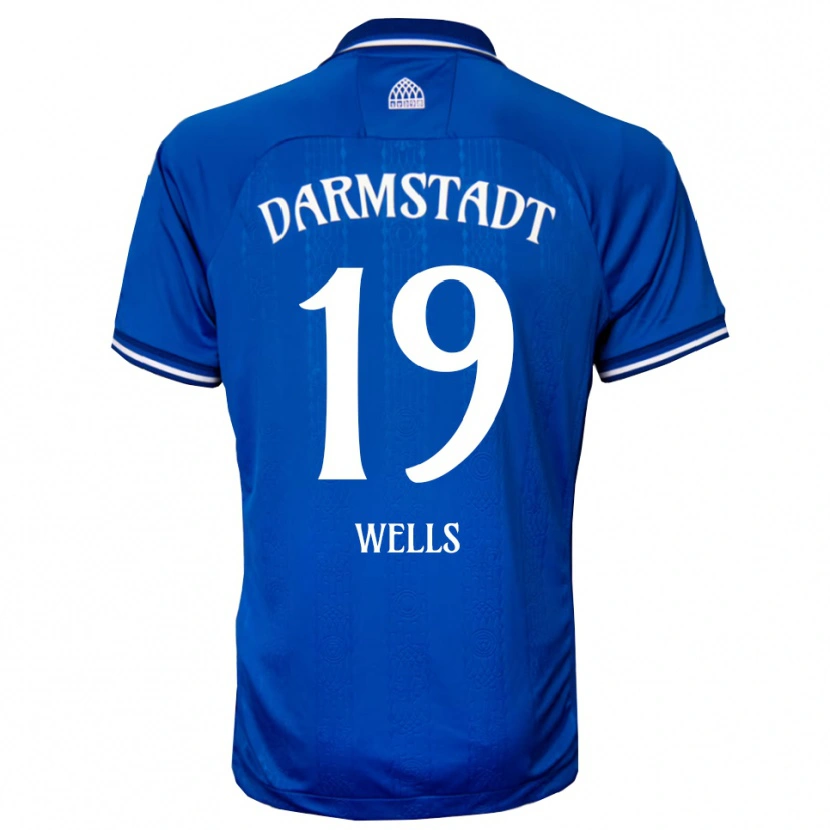 Danxen Heren Finnley Wells #19 Blauw Wit Thuisshirt Thuistenue 2025/26 T-Shirt